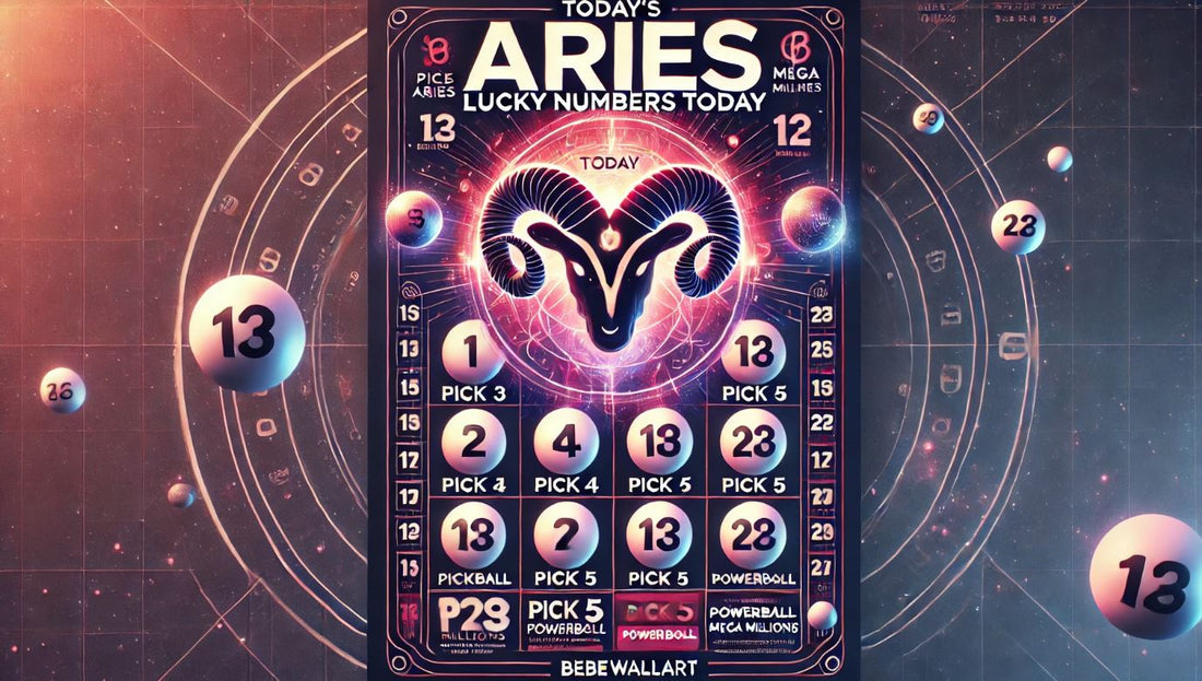 Aries Lucky Numbers Today BebeWallArt