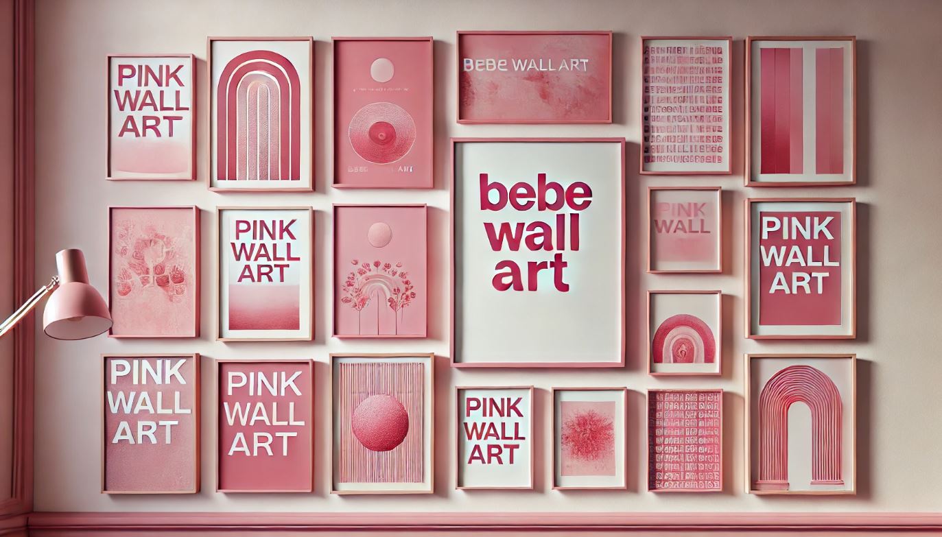 Add a playful touch with BebeWallArt's Pink Wall Art. These charming pink designs bring a sense of fun and creativity to your living space.